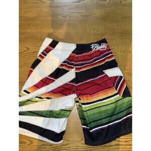 Vintage Men’s Billabong Andy Irons Rising Sun Board shorts Sz 32 Fin Key & Comb